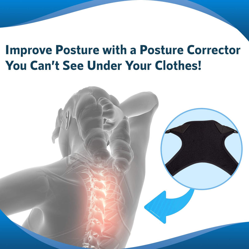 [Australia] - Posture Corrector for Men & Women - Adjustable Back Straightener, Back Brace, Posture Support, Posture Brace, Upper Back Brace for Clavicle to Support Neck, Back and Shoulder - Universal Fit 