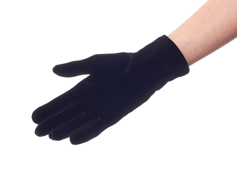 [Australia] - Jewel of the Night Velvet Wrist Length Gloves Black 