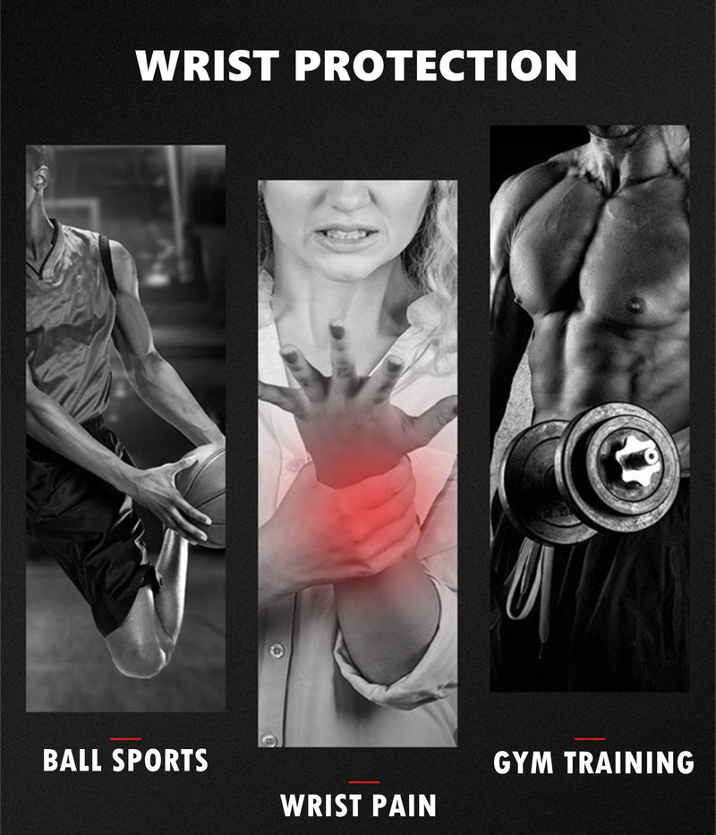 [Australia] - Imentha 2 Pack Adjustable Sport Wrist Brace, Wrist Support, Wrist Wrap, Hand Support, Carpal Tunnel Brace for Fitness, Arthritis & Tendinitis Pain Relief - Suitable for Both Right and Left Hands 