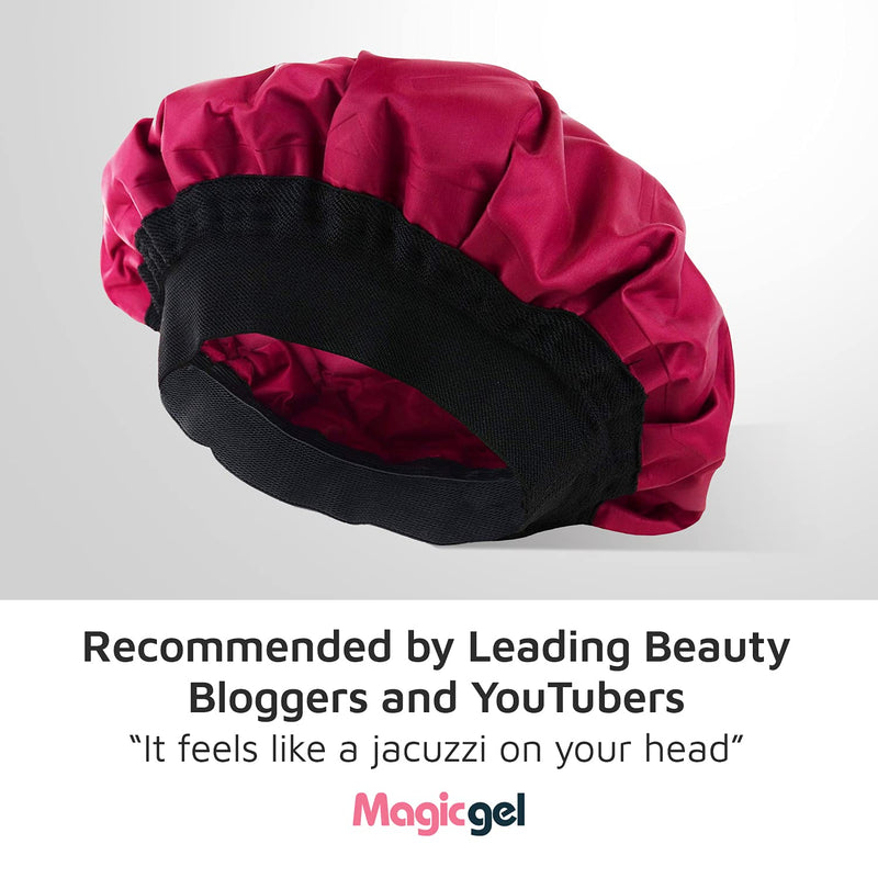 [Australia] - Premium Deep Conditioning Heat Cap. A Hot Head Cap to Hydrate, Moisturize and Condition. Thermal Cordless Hair Steamer for Damaged Hair (Natural Steam Treatment) by Magic Gel 