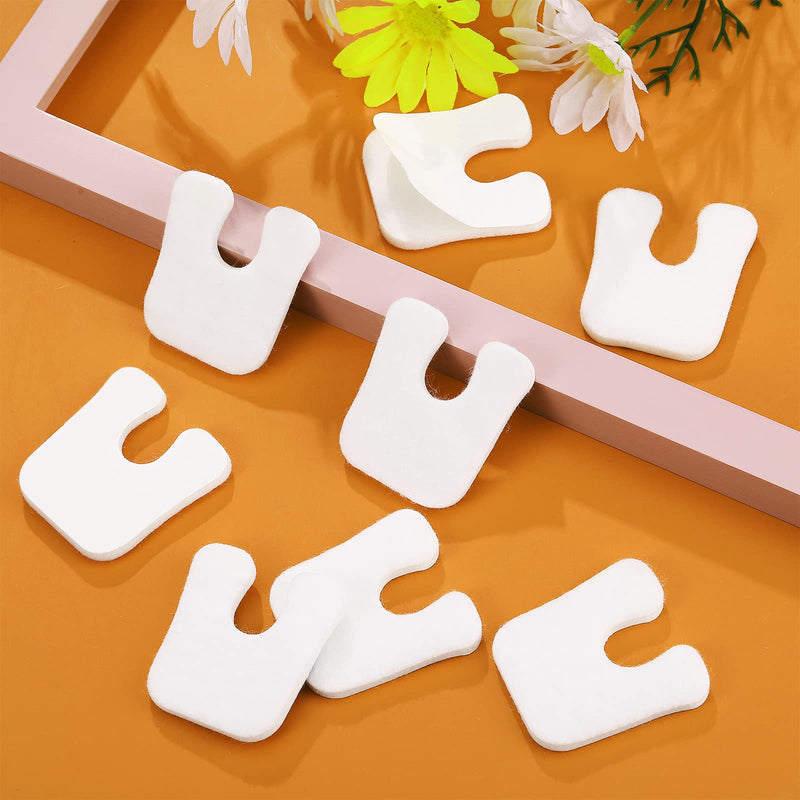 [Australia] - 80 Pieces U Shaped Felt Callus Pads Soft Callus Cushions Self Adhesive Foot Pads Callous Pads for Foot for Protect Calluses from Rubbing on Shoes Pain Relief Foot Care 