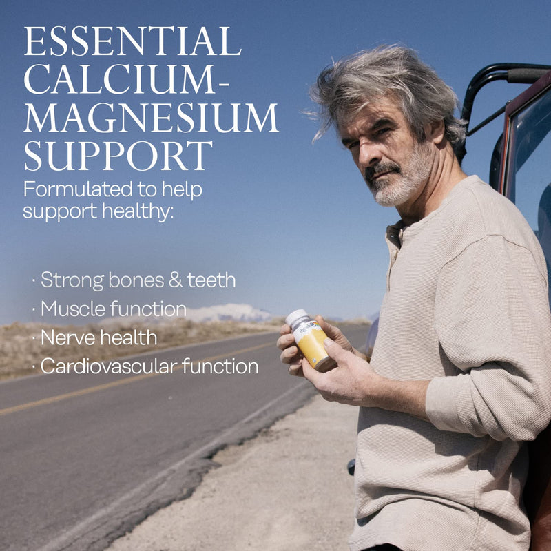 [Australia] - Solaray Calcium & Magnesium Citrate 2:1 w/Vitamin D3 & K2, Healthy Bone, Muscle & Nerve Support, 30 Serv, 180 Capsules 