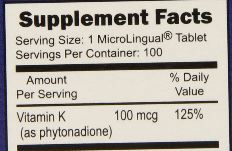 [Australia] - Superior Source Vitamin K1 Multivitamins, 100 mcg, 100 Count 
