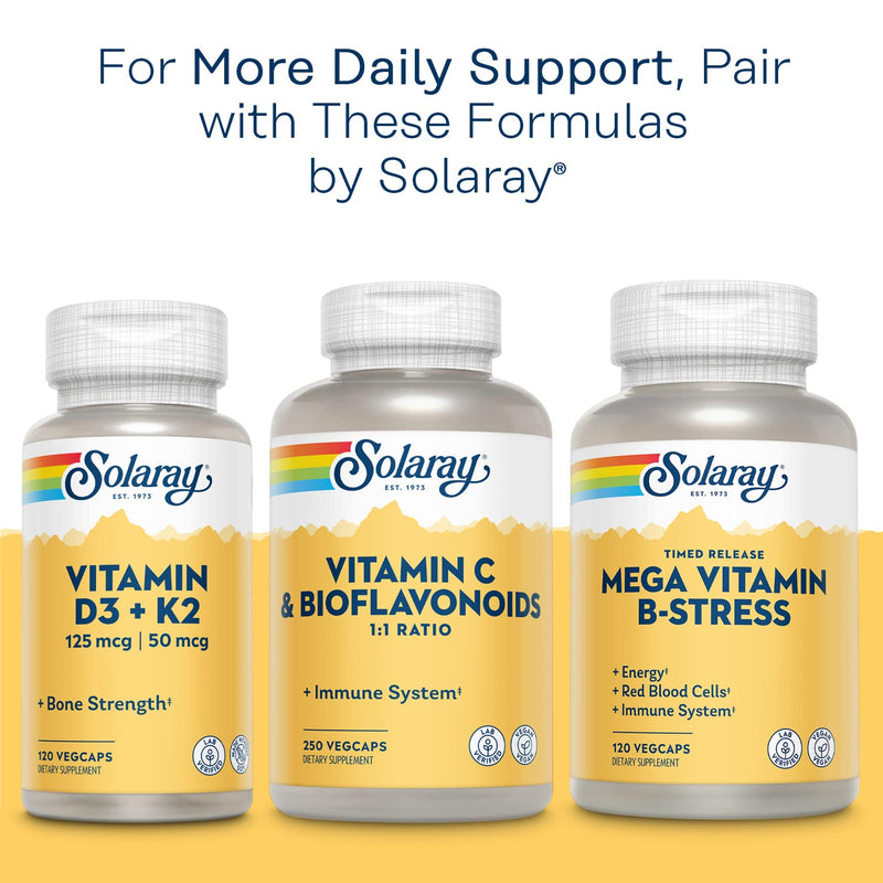 [Australia] - Solaray Calcium Magnesium Citrate 1:1 Ratio, Healthy Bones, Teeth, Muscle & Nervous System Support, 30 Serv, 180 VegCaps 