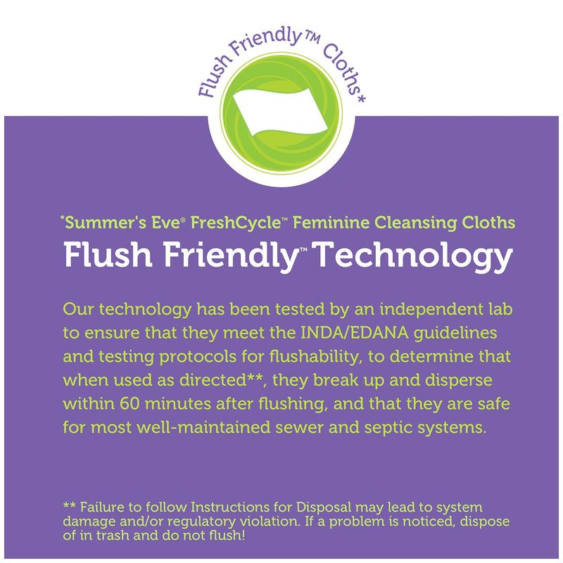 [Australia] - Summer's Eve FreshCycle Cleansing Cloths | Reduces Period Odor | 24 Count 24 Count (Pack of 1) 