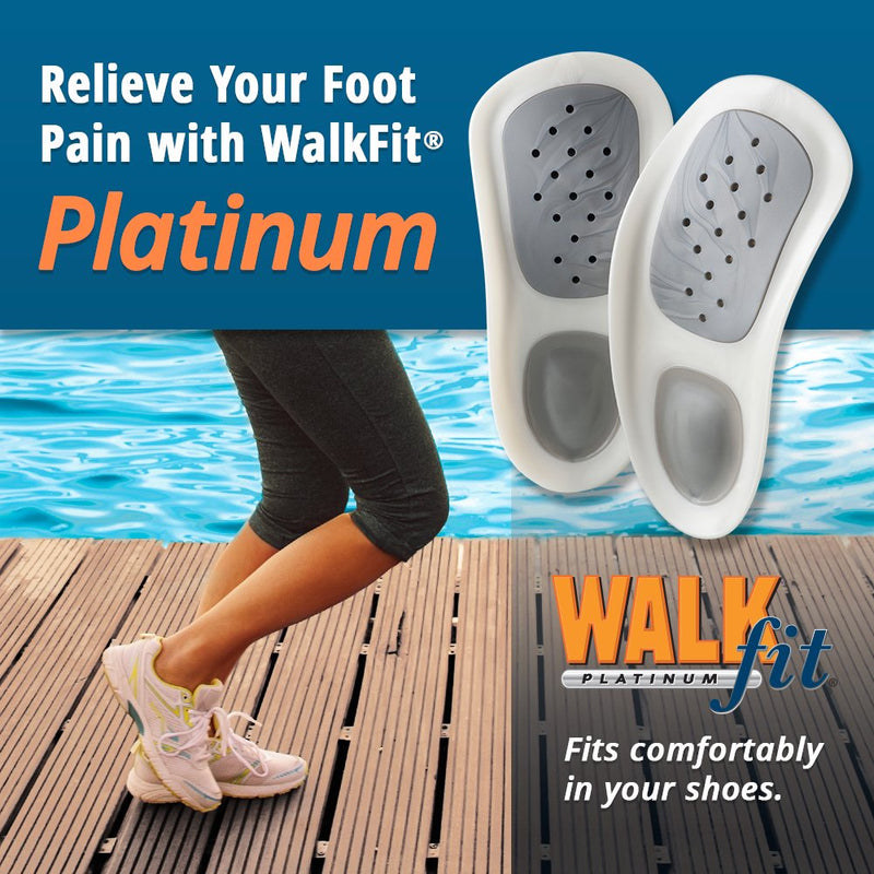 [Australia] - WalkFit Platinum Foot Orthotics Plantar Fasciitis Arch Support Insoles Relieve Foot Back Hip Leg and Knee Pain Improve Balance Alignment Over 25 Million Sold (Men 6-6.5 / Women 7-7.5) Men 6-6.5 / Women 7-7.5 