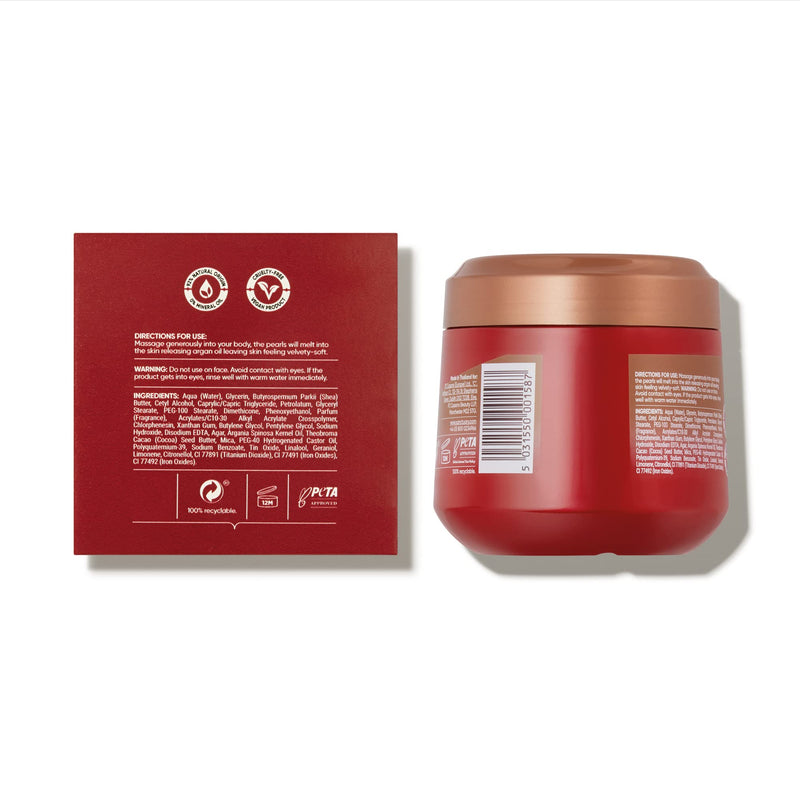 [Australia] - Sanctuary Spa Ruby Oud Melting Pearl Body Butter with Shea Butter & Argan Oil, No Mineral Oil, Cruelty Free & Vegan Body Moisturiser for Women, 300g 