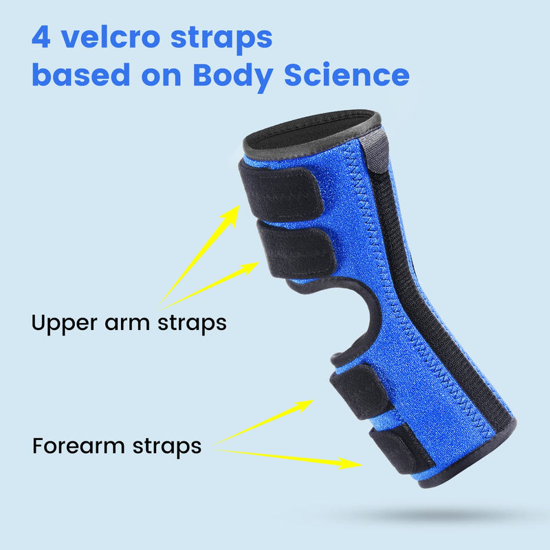 [Australia] - Elbow Brace, Night and Day Splint for Ulnar Nerve Entrapment for Left and Right, Cubital Tunnel Syndrome Physical Therapy and Recovery, Arm Immobilizer for Sleep and Work, for Woman, Man - L/XL 