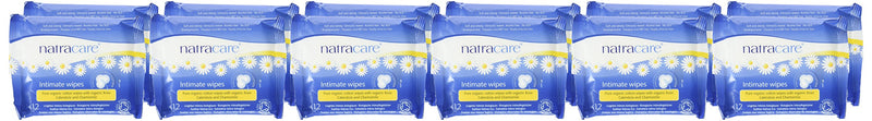 [Australia] - Natracare Organic Intimate Cotton Wipe - 12 Pack Value Size (144 Wipes Total) 12 Count 