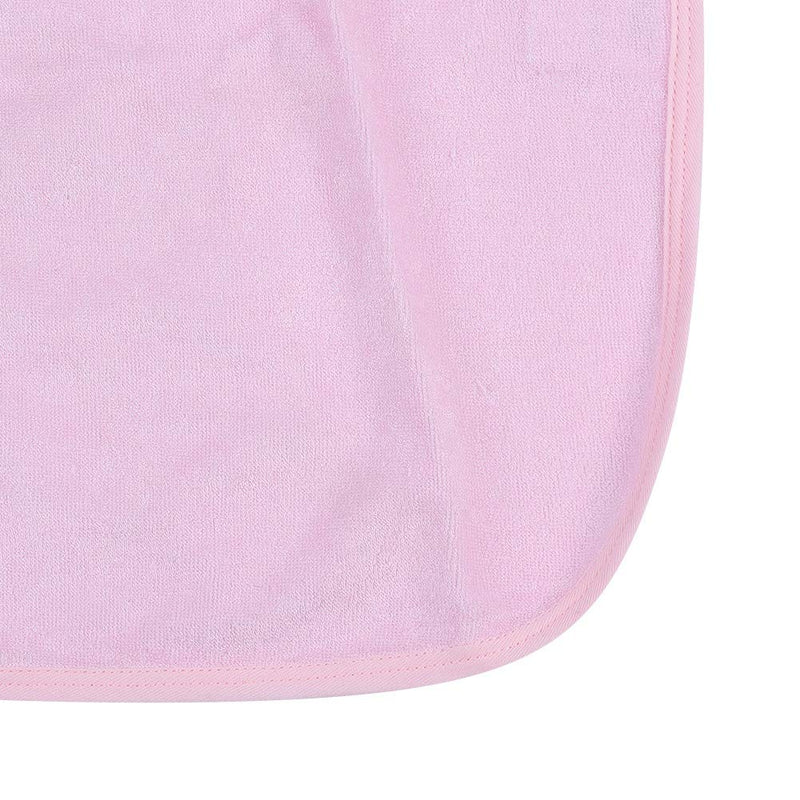 [Australia] - 2 Color 3 Size Adult Bib, Elderly Waterproof Bib, Adult Mealtime Saliva Towel Dining Apron Clothes Bamboo Protector (M-Light Pink) M Light Pink 