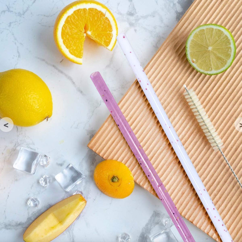 [Australia] - Reusable Silicone Drinking Straws, 12 Pcs Eco Friendly Silicone Straws 2 cleaning Brushes,for 30oz and 20oz Tumblers, Rtic,Yeti, Ozark, (Two-tone Dot, 10 inches) Two-tone Dot 10.0 Inches 