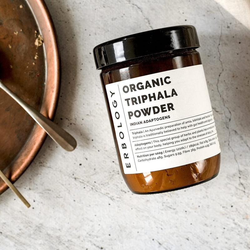 [Australia] - 100% Organic Triphala Powder 220g - Ayurvedic Blend of Amla, Haritaki & Bibhitaki - Gut Health - Straight from Farm in India - Raw, Vegan and Gluten-Free - Non-GMO - No Additives or Preservatives 
