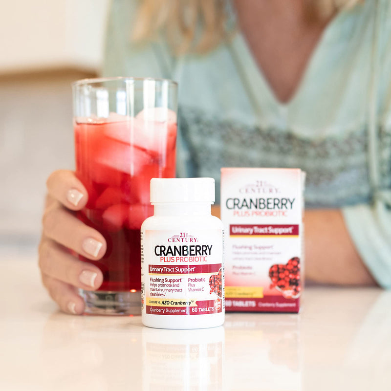 [Australia] - 21st Century Cranberry Plus Probiotic Tablets, 60 Count 60 Count (Pack of 1) 