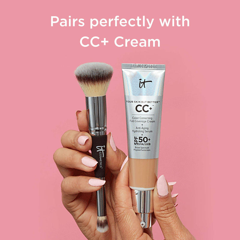 [Australia] - IT Cosmetics Heavenly Luxe Complexion Perfection Brush #7 - Foundation & Concealer Brush in One - Soft, Bristles - Pro-Hygienic & Ideal for Sensitive Skin 