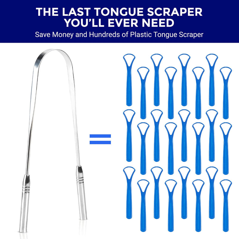 [Australia] - Tongue Scraper Stainless Steel | Three-Pack | Tongue Cleaner | for a Fresh Breath and Better Oral Health | Stainless Steel Tongue Scraper | Tongue Cleaner for Kids and Adults | ORAVIX 3 