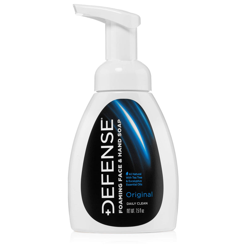 [Australia] - Defense Herbal Ointment Salve 2 Oz - Natural Tea Tree Oil and Eucalyptus Oil + Liquid Foaming Face & Hand Soap 7.5 Fl Oz with Tea Tree, Eucalyptus, Jojoba, Aloe Vera, Olive & Coconut Oils 