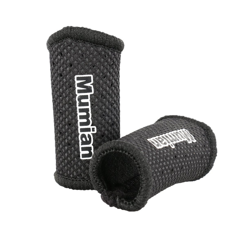 [Australia] - Sports Elastic Finger Sleeves Support Thumb Brace Protector Breathable Elastic Finger Tape for Basketball, Tennis,Baseball, Cycling, Volleyball, Badminton, Boating A71 Black Small 