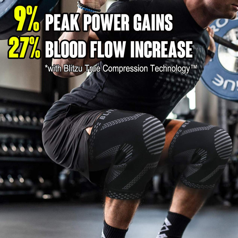 [Australia] - Knee Compression Sleeve Women Knee Support for Men Knee Sleeves for Weightlifting Knee Brace for Running Knee Sleeves for Men Knee Pain Knee Support for Working Out Meniscus Knee Brace Jet Black M Medium (1 Pair) 
