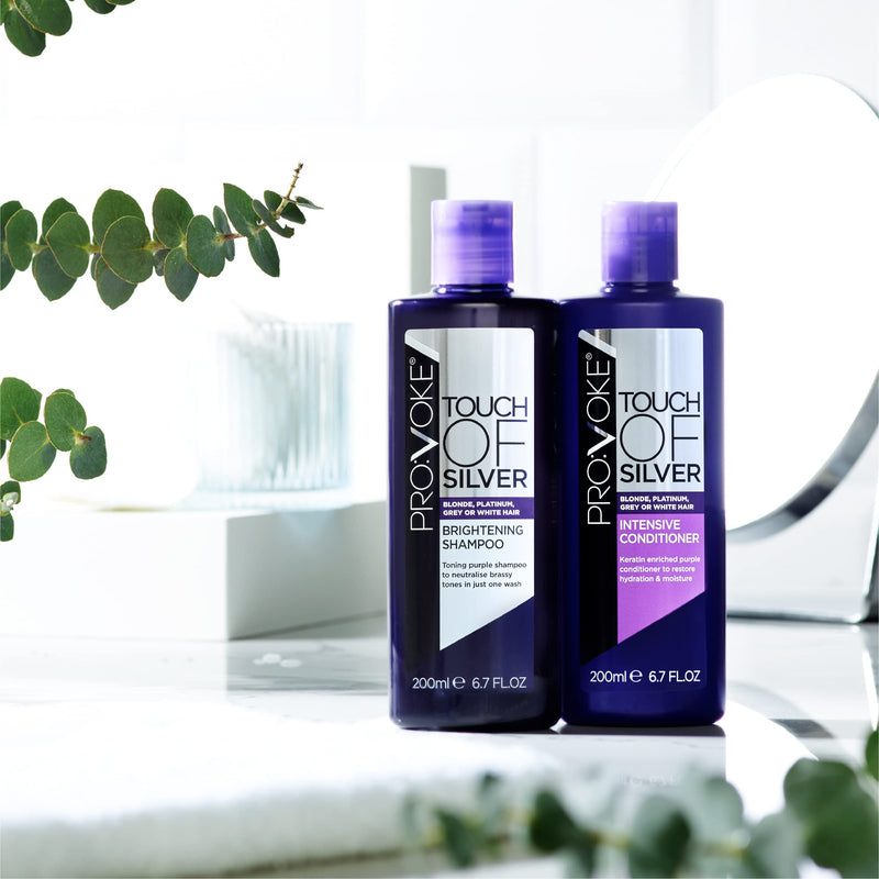 [Australia] - PROVOKE Touch Of Silver Purple Intensive Conditioner 150ml, Deeply Nourishes Blonde, Platinum, White or Grey Hair In Need of a Hydration Boost 150 ml (Pack of 1) 