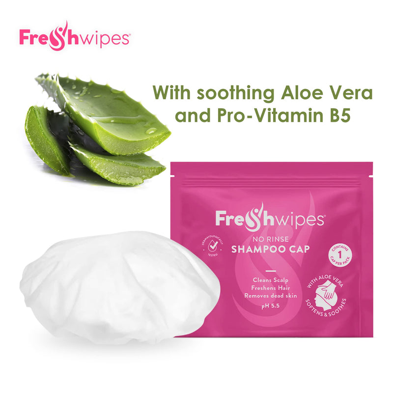 [Australia] - FreshWipes Rinse-Free Shampoo Cap for Disabled, Elderly and Post Operative Patients. an Ideal Way to wash Your Hair Without Water 