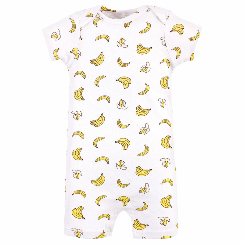 [Australia] - Hudson Baby Baby Boys' Cotton Rompers 0-3 Months Go Bananas 