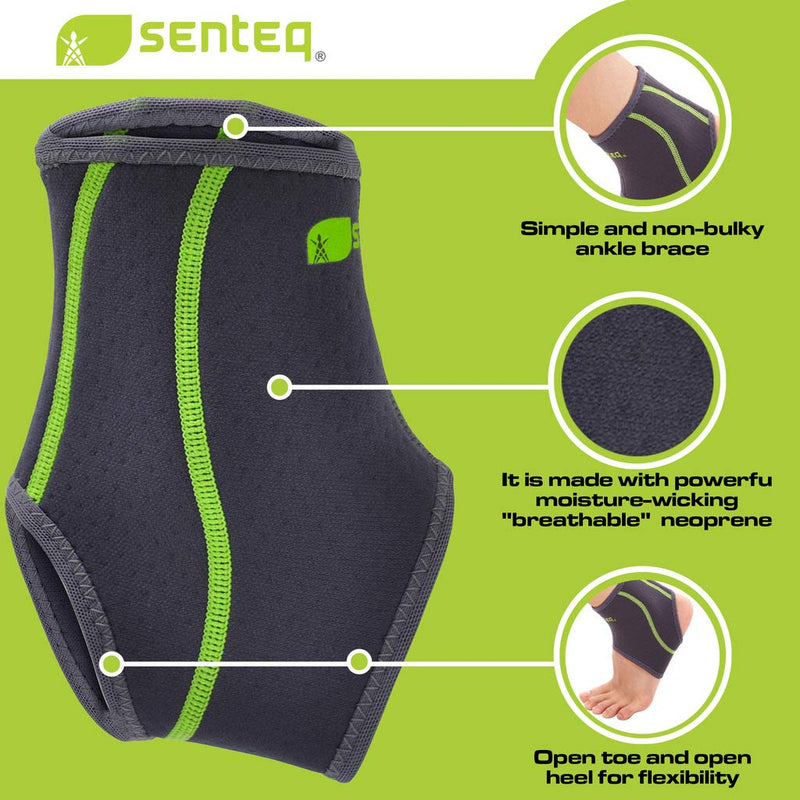 [Australia] - Ankle Brace Men and Women Compression Support for Sprained Ankles for Jogging and Running - Elastic Neoprene Slim Fit for Runners Foot and Ankle Stabilizer - Plantar Fasciitisstic Walk Support 3X-Large (Pack of 1) 