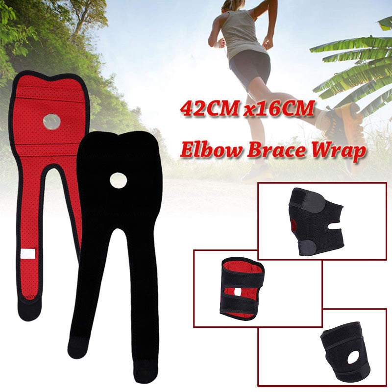 [Australia] - Elbow Support, Adjustable Neoprene Tennis Golfers Elbow Brace Wrap Arm Support Strap Band Great for Joint Arthritis Pain Relief Tendonitis Sports Injury Recovery Pain Relief 