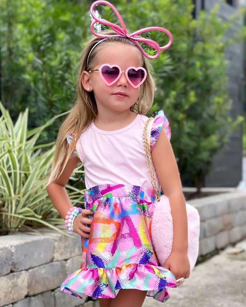 [Australia] - Mibasies Kids Polarized Heart Shaped Sunglasses for Toddler Girls Age 3-10 Jellypink 