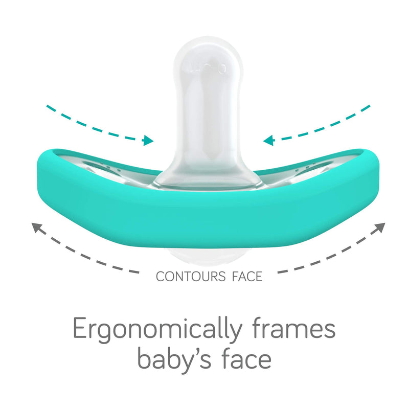 [Australia] - Nanobebe Baby Soothers 0-3 Month - Orthodontic, Curves Comfortably with Face Contour, Award Winning for Breastfeeding Babies, 100% Silicone - BPA Free. Perfect Baby Gift 2pk,Grey 0-3 Months Grey 