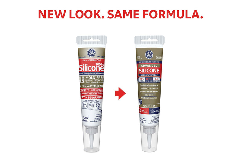 [Australia] - GE Sealants & Adhesives GE284 Advanced Silicone 2 Kitchen & Bath Sealant, 2.8oz, Clear 