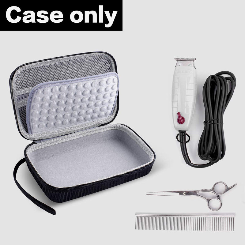 [Australia] - Case for Andis Professional T-Outliner Beard/Hair Trimmer, Model GTO 04710/04603/ 04775, with Mesh Pocket for Attachment Set 