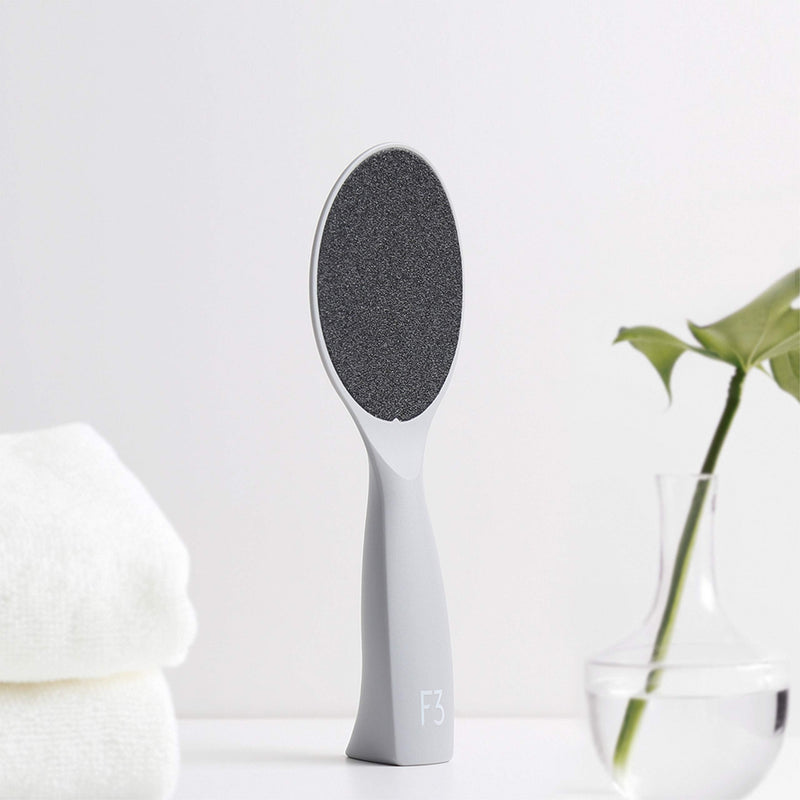 [Australia] - F3 Systems, Self-Standing Emery Foot File, Double-Sided Pedicure Tool, Effective for Cracked Heel, for Wet & Dry Feet, Pedicure, Hygienic Exfoliating, Callus Remover, Foot Scrubber, Professional Care 