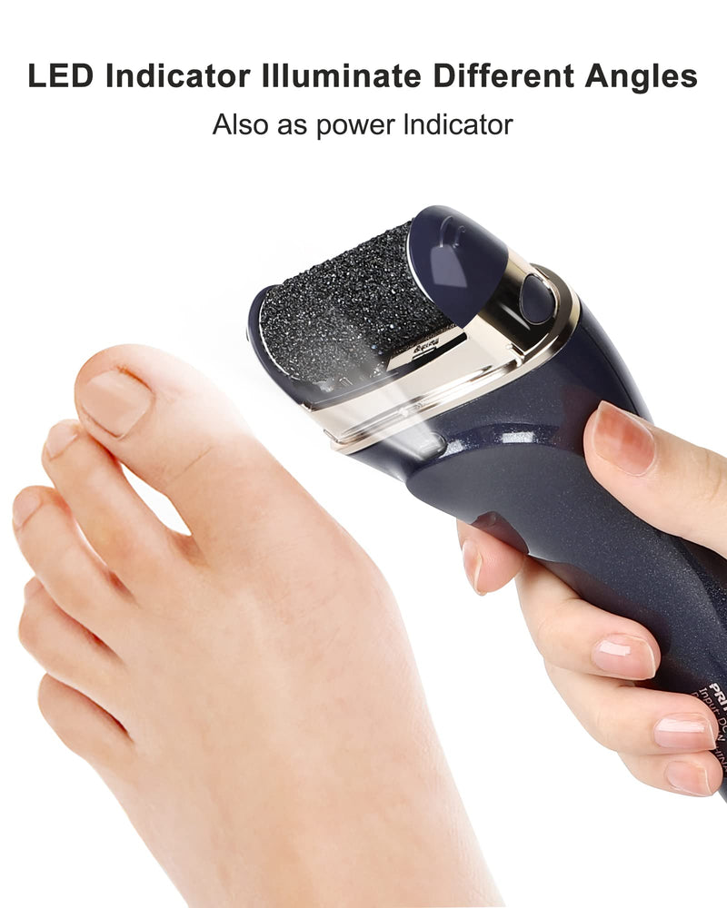 [Australia] - Electric Feet Callus Removers Rechargeable,Portable Electronic Foot File Pedicure Tools, Electric Callus Remover Kit,Professional Pedi Feet Care for Dead,Hard Cracked Dry Skin Ideal Gift (003-Black) 003-black 