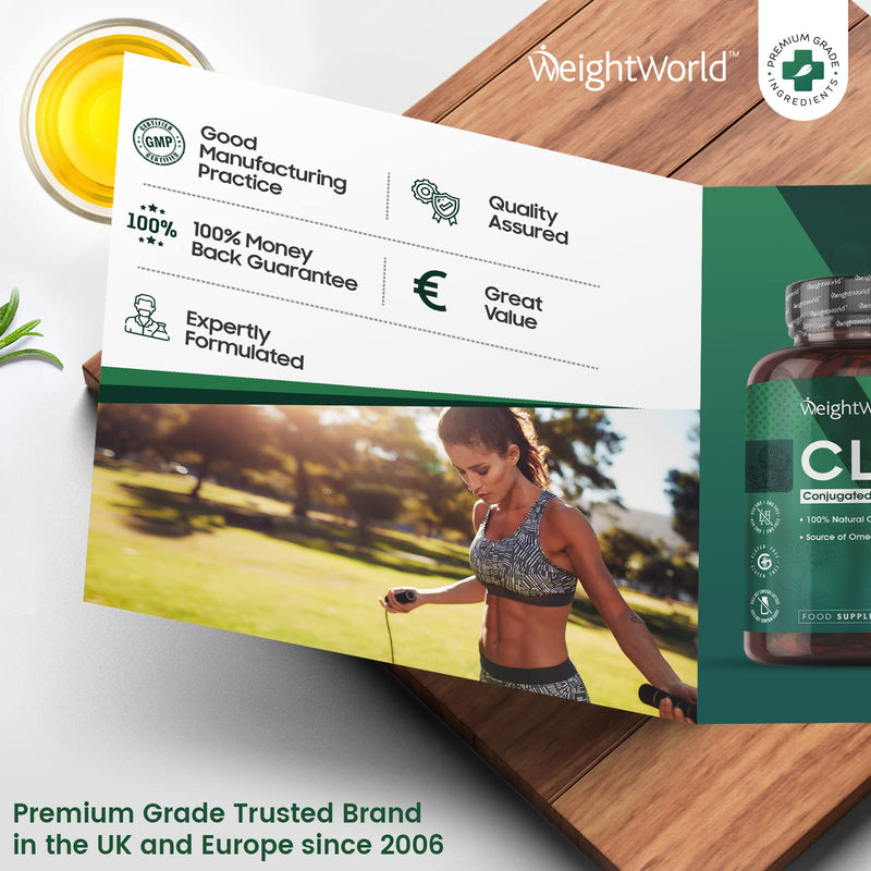 [Australia] - CLA Supplement 3000mg - 180 High Strength CLA Softgels (2 Months Supply) - Conjugated Linoleic Acid - Pure Safflower Oil Capsules - Pre Workout & Weight Management Supplement for Men & Women 
