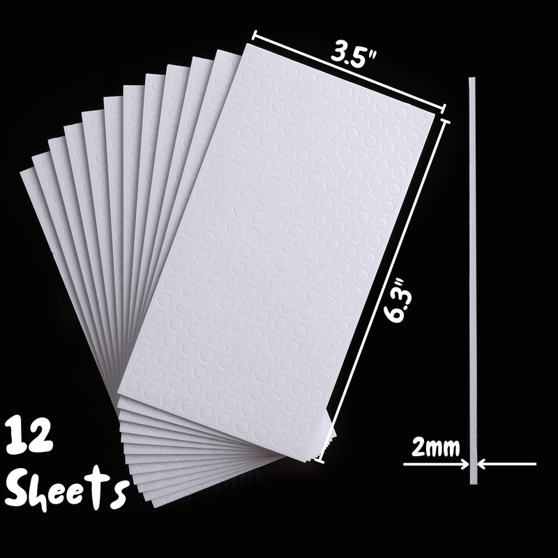 [Australia] - Mr. Pen- Foam Dots, 2400 pcs, 12 Sheets, Adhesive Foam Dots, 3D Foam Dots, 3D Pop Dots, Dual-Adhesive 3D Foam, Foam Adhesive Dots, Foam Dots Double Sided Adhesive, Adhesive Dots, Adhesive Foam 