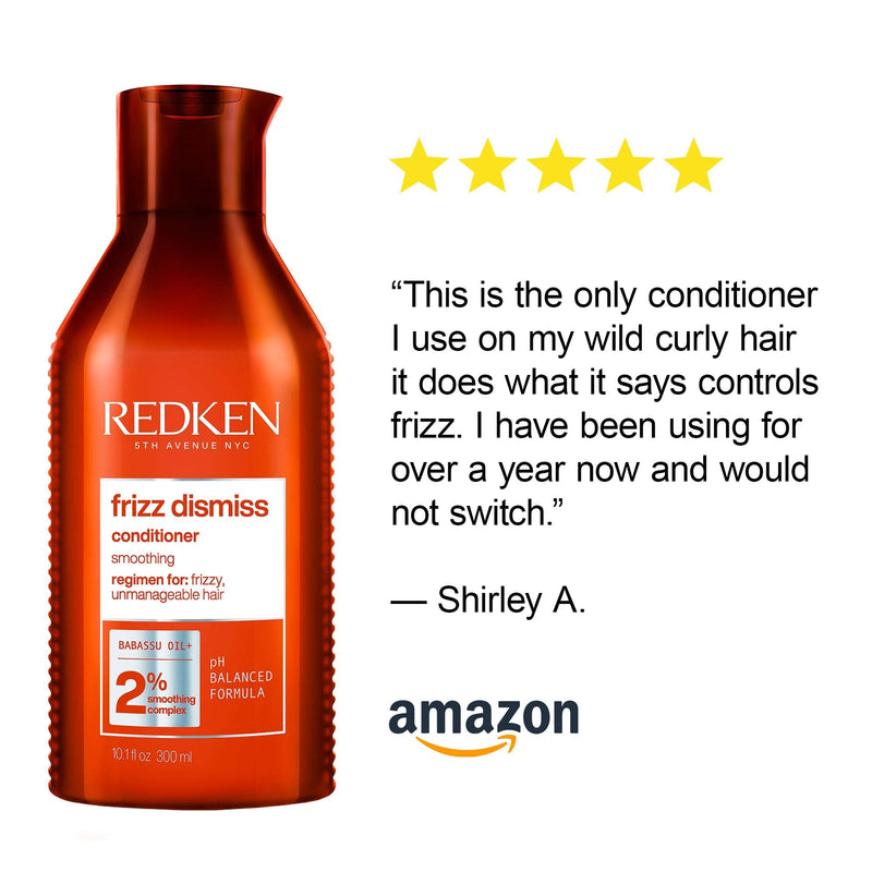 [Australia] - Redken | Frizz Dismiss | Conditioner | Babassu Oil | Adds Shine and Smooths Frizzy Hair | 300 ml 