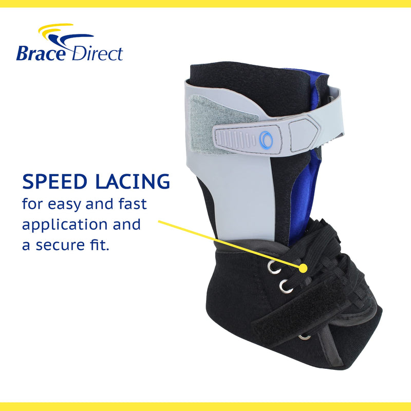 [Australia] - Recovery Lightweight Ankle Brace- Easy Tie Lacing & Moldable Footplate to Control Inversion/Eversion for Ankle Injuries and Sprains Support Stabilizer by Brace Direct Large Right 