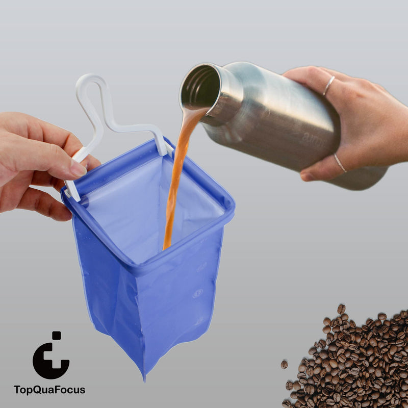 [Australia] - TopQuaFocus 1.8Quart Enema Bag Kit Home Coffee Enema Bag Kit for Colon Cleansing Portable Enema Bag for Colonic Cleanse 4.59 FT Hose 