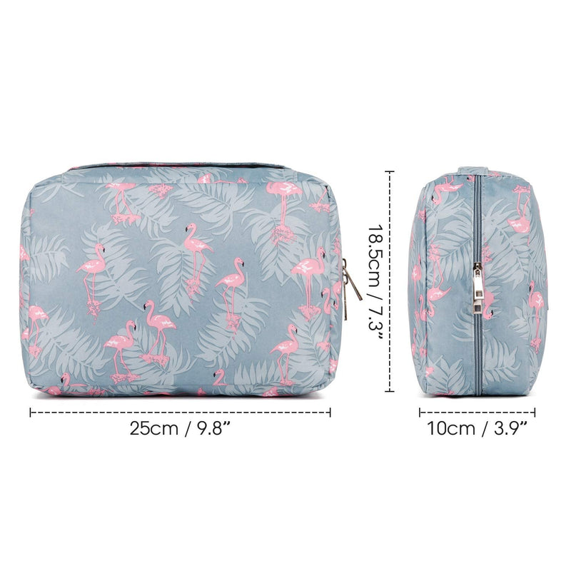 [Australia] - Travel Hanging Toiletry Wash Bag Makeup Cosmetic Organizer for Women Girls Kids Waterproof (A-Flamingo) A-flamingo-1 