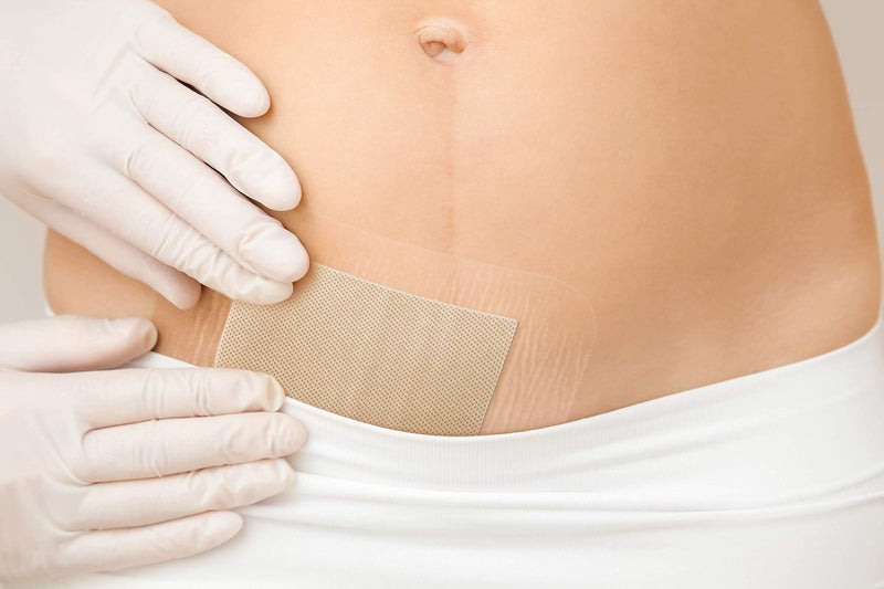 [Australia] - Medrull Sterile Wound Dressing Waterproof Ultra Pore 25 Pieces Acrylic Transparent Sensitive Adhesive Film Plaster Size 9x15 cm Cotton Pad Size 5x9 cm 