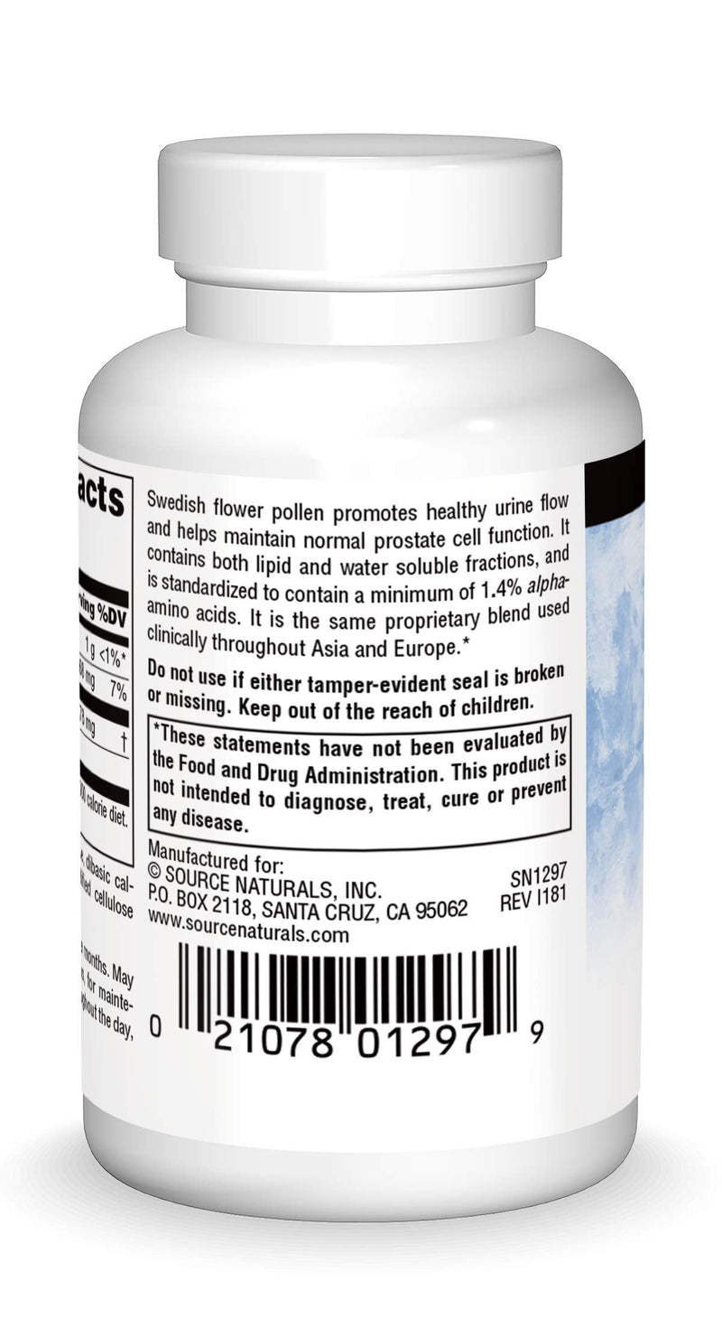 [Australia] - Source Naturals Swedish Flower Pollen Extract Supplement - 90 Tablets 