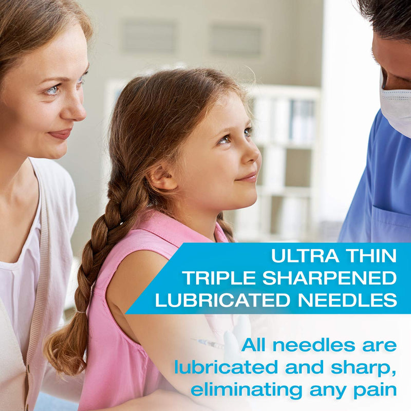 [Australia] - Tilcare Ultra-Fine Insulin Syringes with Needle 29G 1 cc 1/2 inch 12.7mm 100-Pack - Latex-Free Diabetic Syringes - Sterile Medical Syringe for Diabetes Individually Blister Packed for Your Safety 