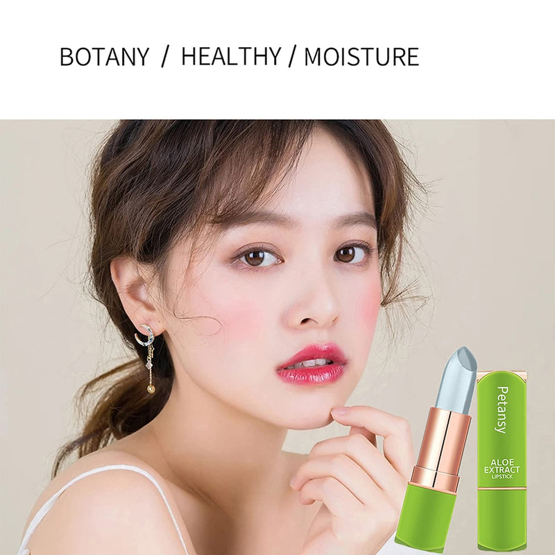 [Australia] - Petansy 3 Packs Aloe Vera Lipstick , Lips Moisturizer Long Lasting Nutritious Lip Balm Magic Temperature Color Change Lip Gloss-Set(A) 