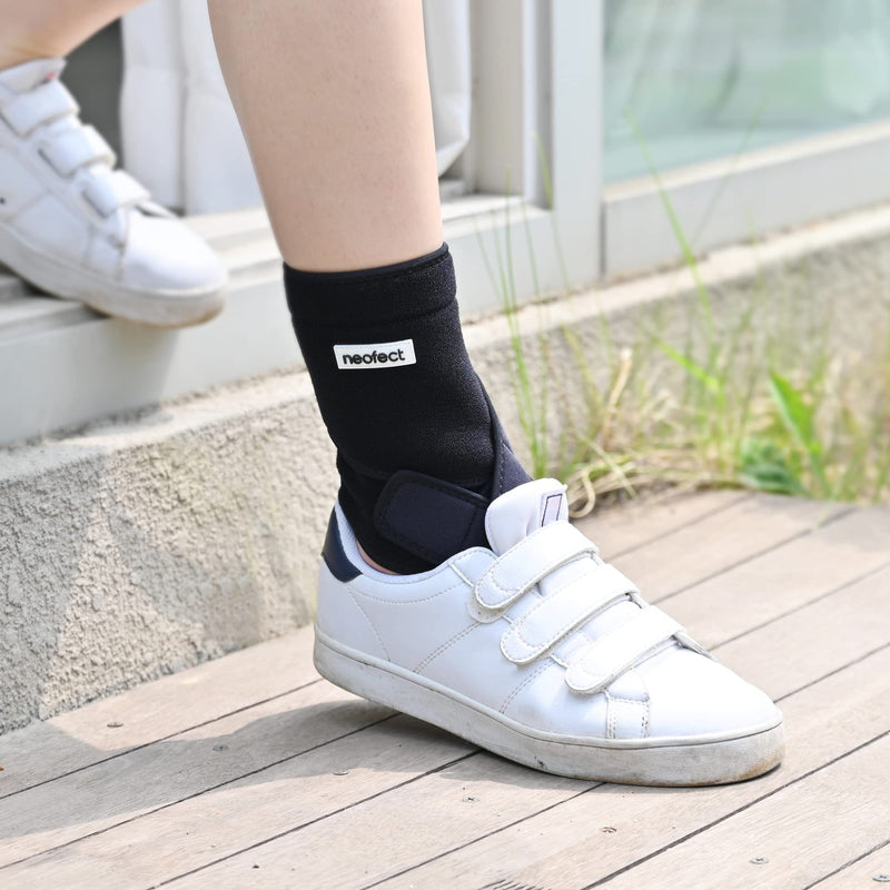[Australia] - NEOFECT Drop Foot Brace - Breathable Neoprene, Foot Drop, Adjustable Ankle Brace, Achilles Tendonitis, Plantar Fasciitis, Stroke, TBI, ALS, MS, Bone Fracture, AFO, ASO (Left) LEFT 