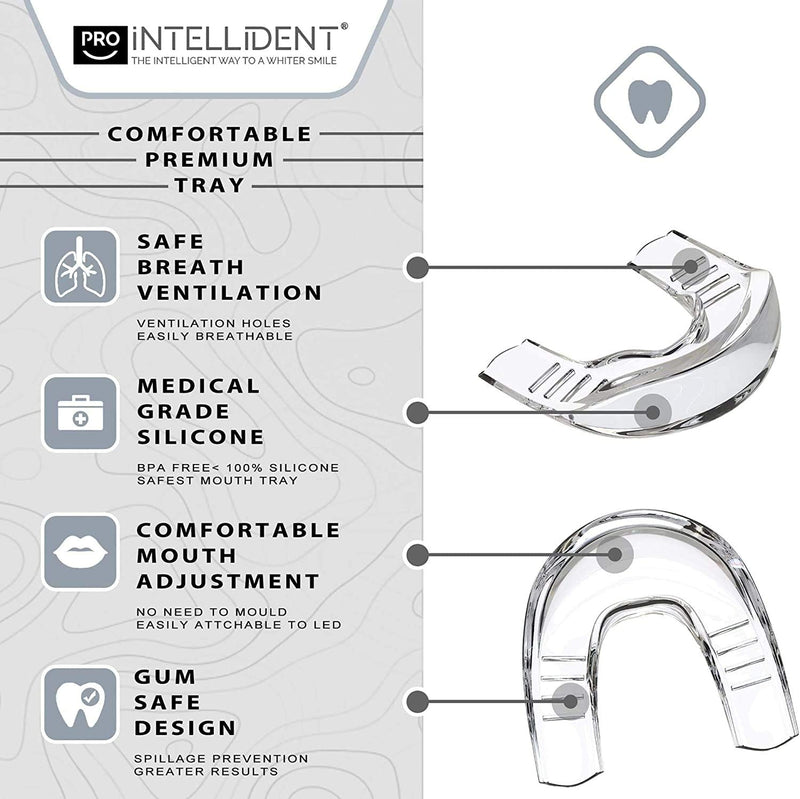 [Australia] - Teeth Whitening Kit with LED Light - Pro Intellident Advanced Gel & Stain Remover - Longer Lasting Results Than Whitening Strips or Activated Charcoal - Ideal Tooth Whitener for Sensitive Teeth Teeth Whitening Kit 