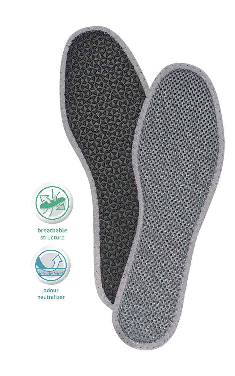 [Australia] - Carbospacer Odour Busting Shoe Insoles by Foot Morning, Carbon-Activated Shoe Inserts for Men and Women, Odour Absorbing Technology (38 EUR / 5 L UK) 38 EUR / 5 L UK 
