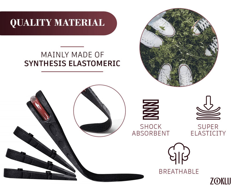 [Australia] - Height Increasing Shoe Inserts for Women - 1 Pair Orthotic Heel Lift Heel Inserts for Women Shoe Insoles Men Height Increase Elevator Shoes Flat Foot Insoles for Men Heel Cushion Insole Shoe Cushion 