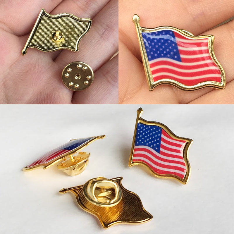 [Australia] - Bassion 20 PCS Flag Lapel Pin Waving for Veterans Day Gift 