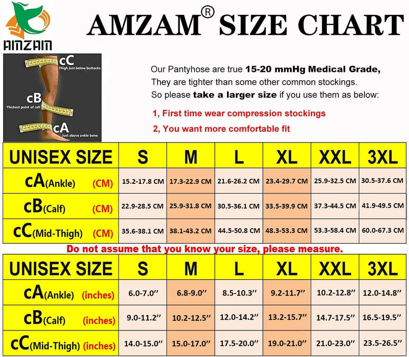 [Australia] - AMZAM® Compression Pantyhose for Women & Men, Open Toe, Opaque, Firm Support 15-20mmHg Graduated Compression Stockings, Help Relieve Swelling Edema Varicose Veins, Nursing, Beige L Large (1 Pair) 15-20mmhg Open Toe Beige 