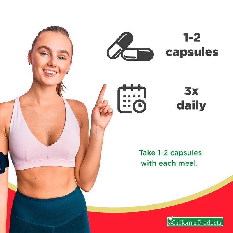 [Australia] - Digestive Enzyme Supplements for Gut Health - Pancreatin Digestive Enzymes for Digestion Upset Stomach Relief and Leaky Gut Repair - Pure Digestive Enzymes Digestion Supplement for Women and Men 